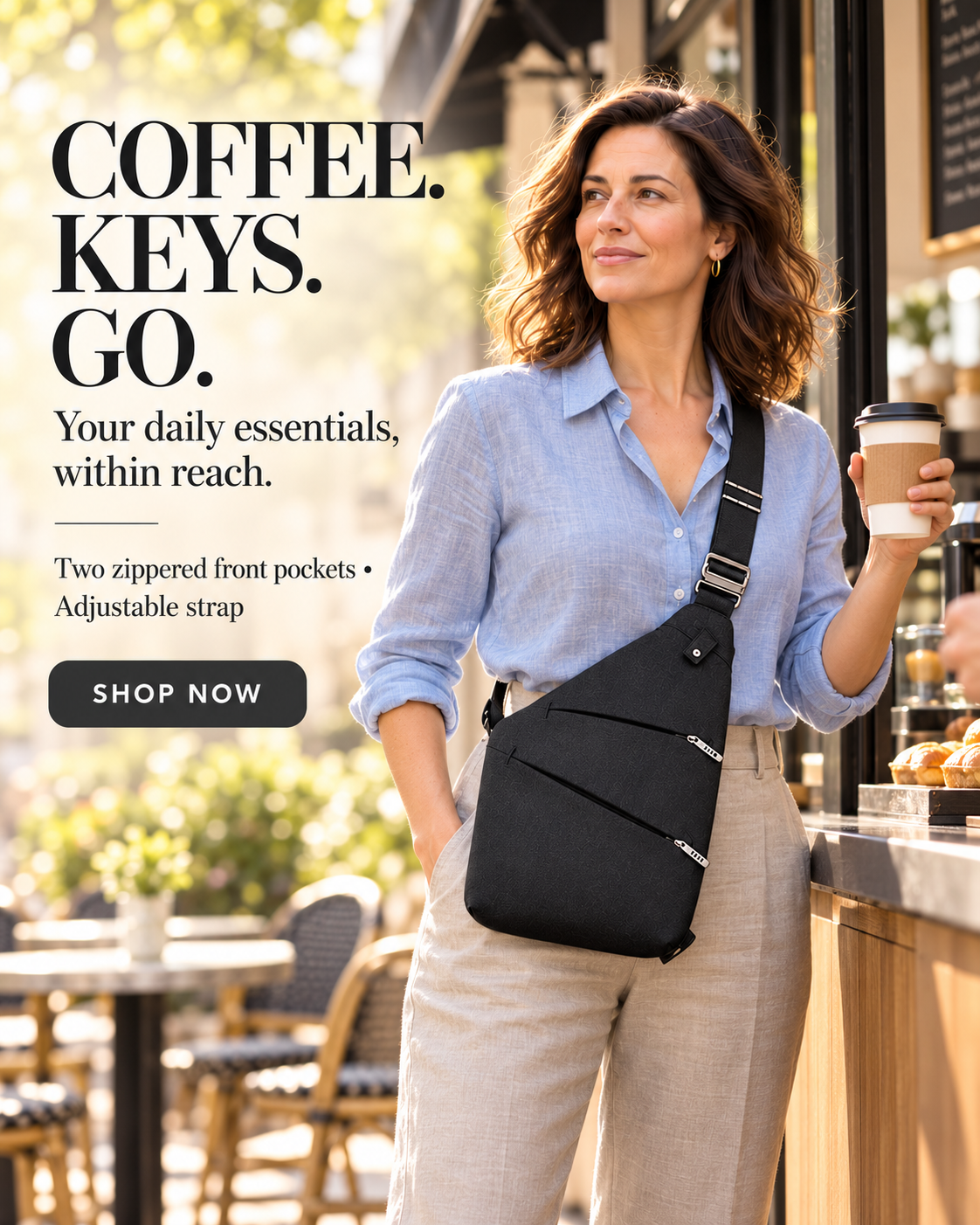 UNISEX- Outdoor Slim Anti-Theft Shoulder Messenger Bag