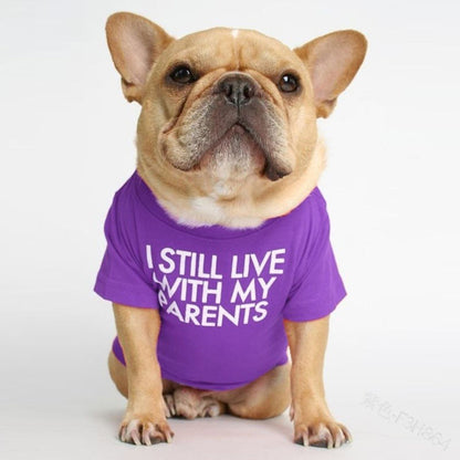 Pet Dog Letter Print T-shirt
