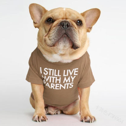 Pet Dog Letter Print T-shirt